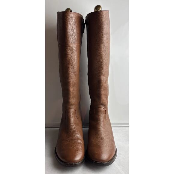 Tory Burch Shoes - Tory Burch Brown Leather Knee High Riding Boots Round Toe Women Size 10 M